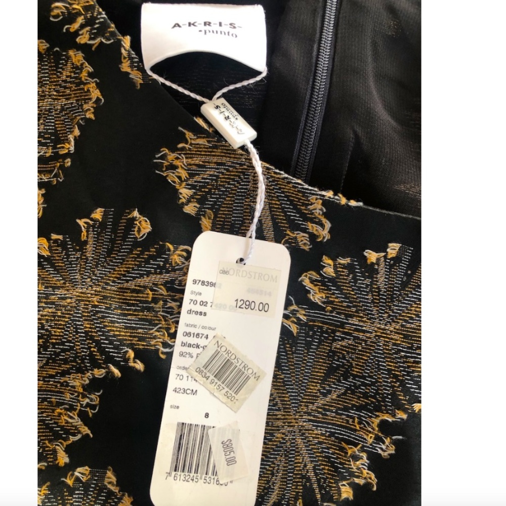 Desert Flower Jacquard Midi Dress Akris punto - Picture 6 of 16